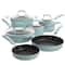 Kenmore® Elite Andover 10-Piece Glacier Blue Nonstick Aluminum Cookware Set